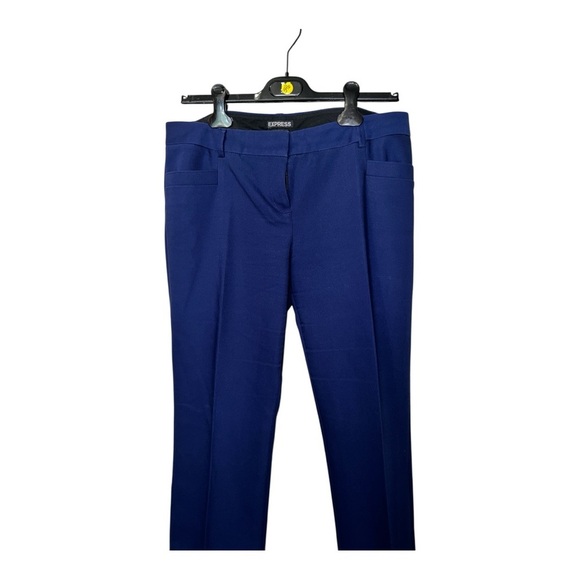 Express, The Colimnist, Trousers Women’s Blue EUC Size 10 straight leg mid rise - Picture 4 of 12